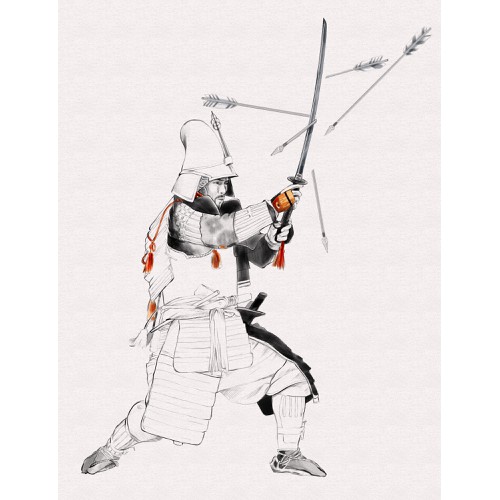 Japanese Samurai illustration to represent modern day bodyguards