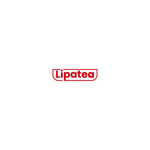 typography tea logo combination 