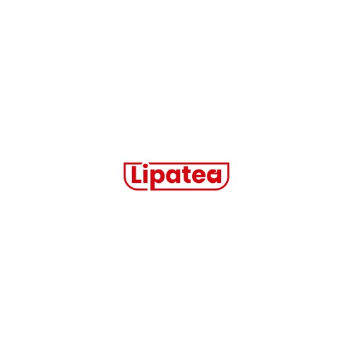 typography tea logo combination 