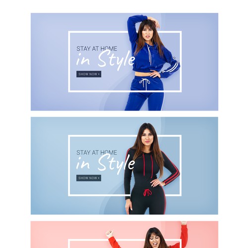 Women's fashion web banner (3 versions)