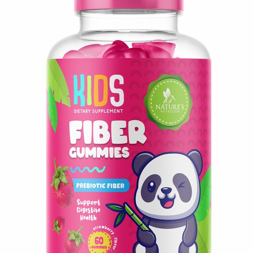 Nature's fiber gummies packaging