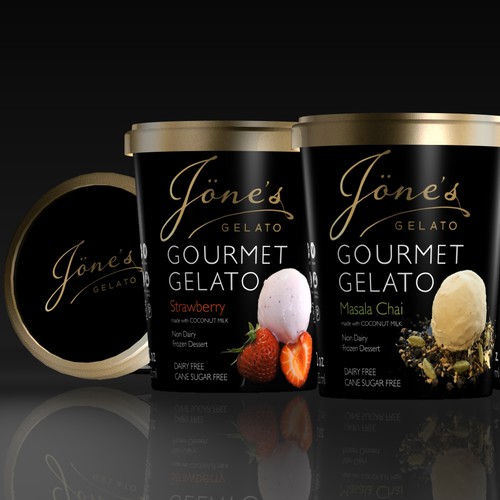 Gelato label design