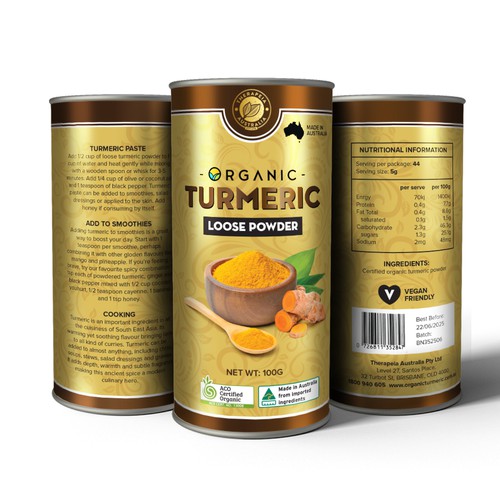 Tumeric Powder Container Design