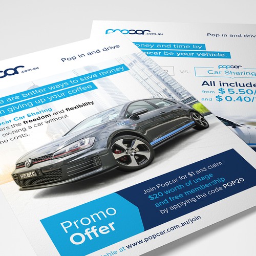 PopCar Flyer Design