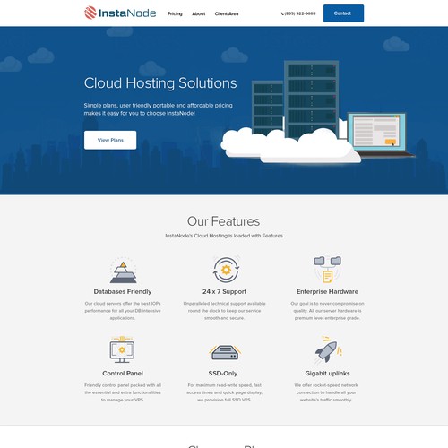 Cloud Hosting design