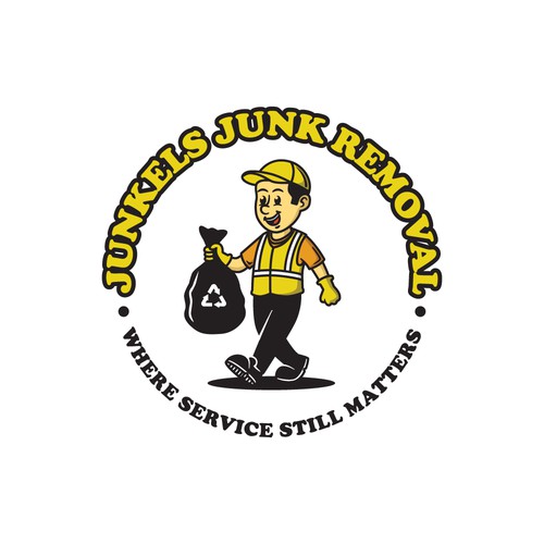 Retro logo for Junkels Junk Removal