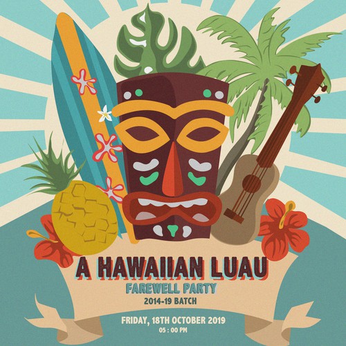 A Hawaiian Luau poster design