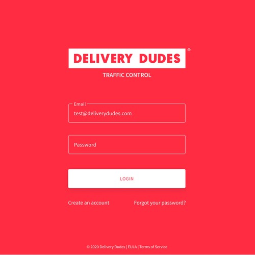 POS app design for a food delivery service