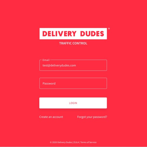 POS app design for a food delivery service