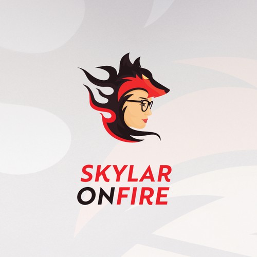 Skylar on Fire Mascot