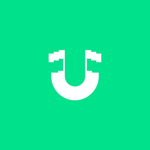 Abstract "U" letter.