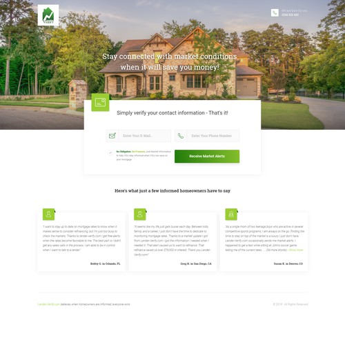 Landingpage Lead Form - Real Estate