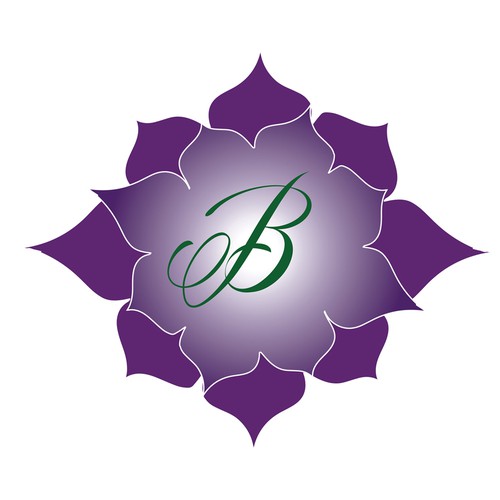 Purple Lotus Flower Logo