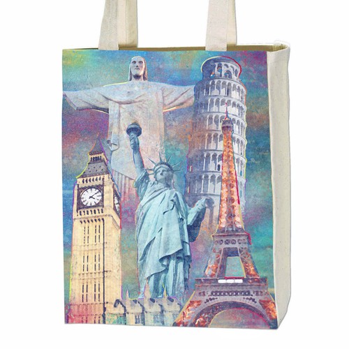City landmark design for bag