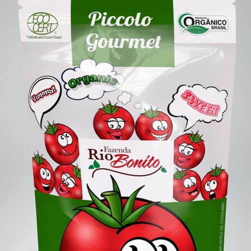 Sweet Organic Tomatoes in Pouches for KIDS!!!