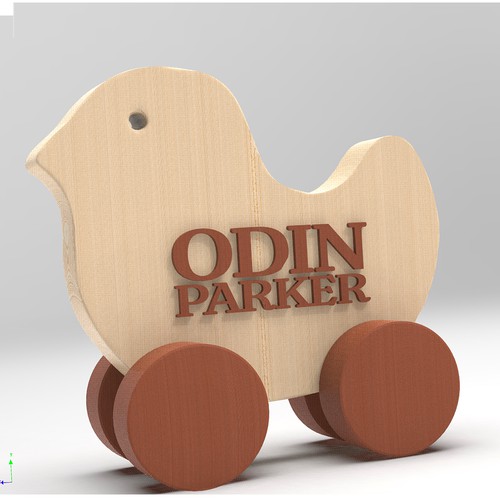 3d Wooden Toy Duck