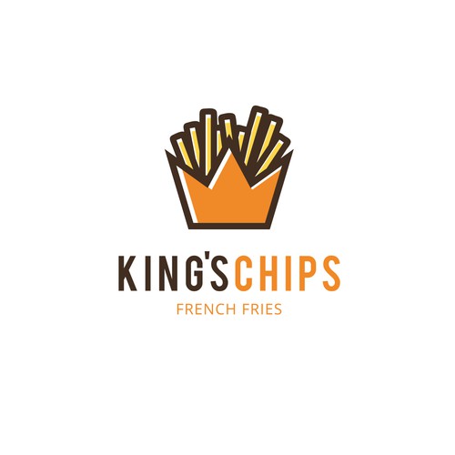 King's Chips Logo Design