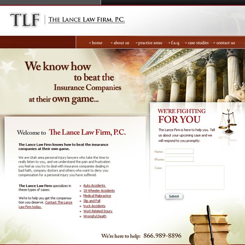 Personal Injury Law Firm Web Site