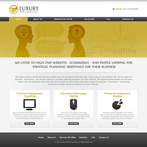 New website design wanted for Luxury Web Consulting