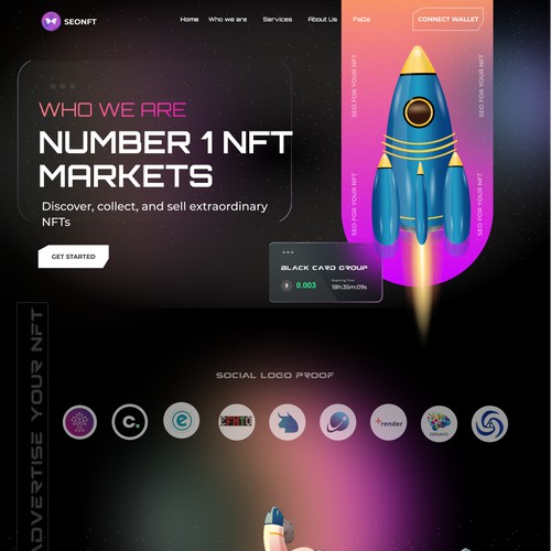 NFT LANDING PAGE DESIGN