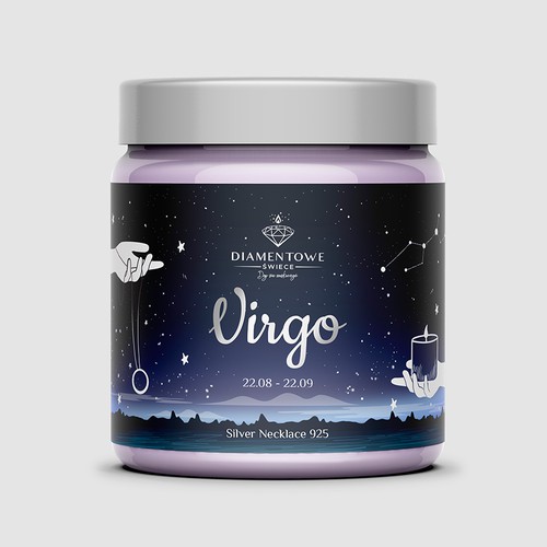 Constellation Zodiac Candle Label