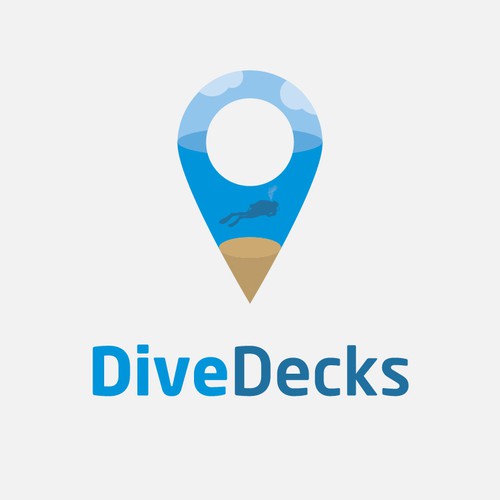 Design a logo for DiveDecks - where you'll find your next dive trip!