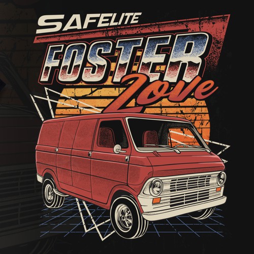 Safelite Foster t-shirt graphic design