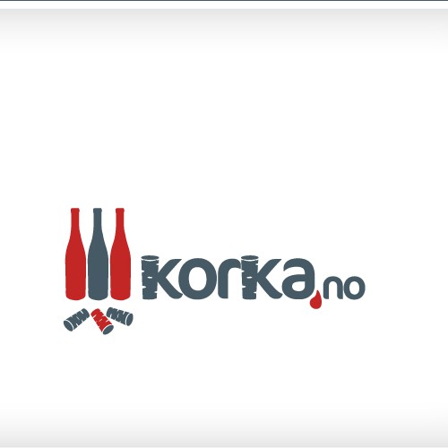 New logo/design for wine site korka.no