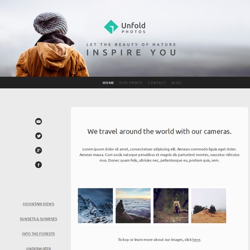 Logo & Website project using a Jimdo template