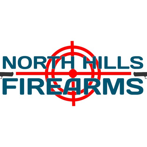 Create a simple but memorable logo for a new firearms dealer.