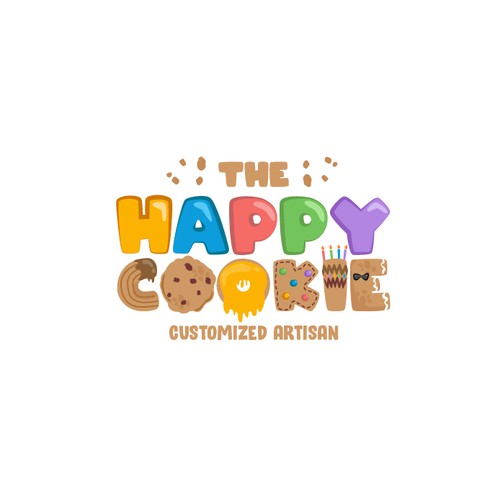 Happy cookie for Customized artisan cookies