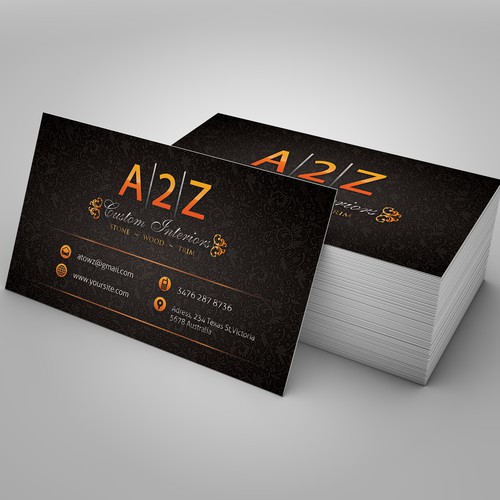 A2Z Custom Interiors needs a new stationery