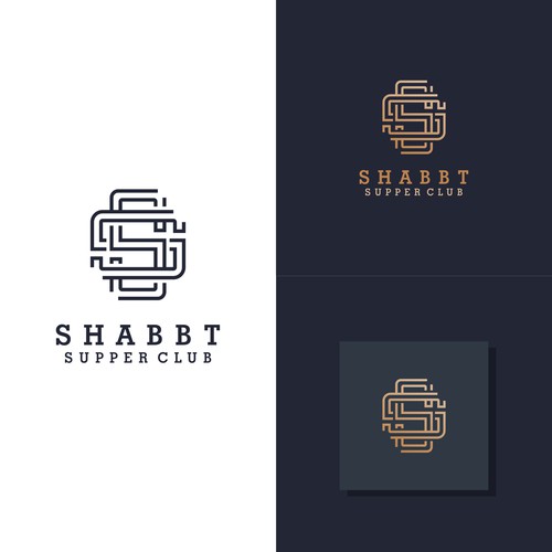 monogram logo for shabbt supper club