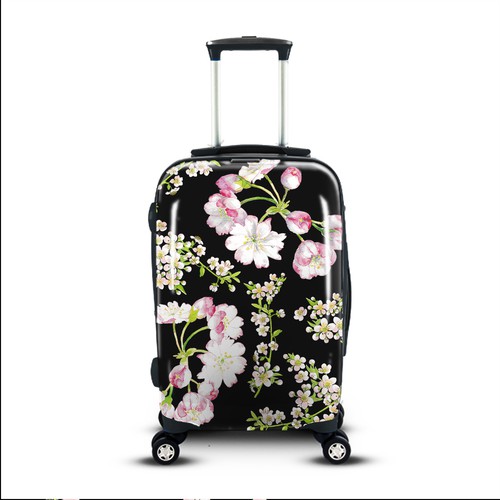 Cherry blossom design for luggage