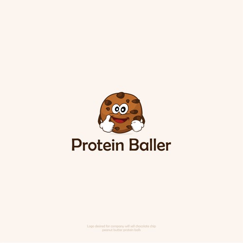 esign logo for startup selling protein peanut butter balls