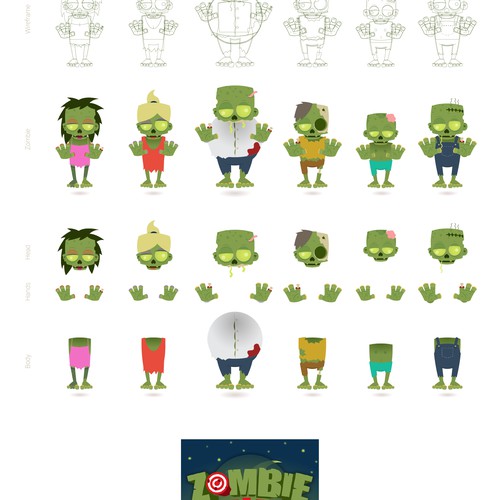 Zombie Mobile Game Graphics