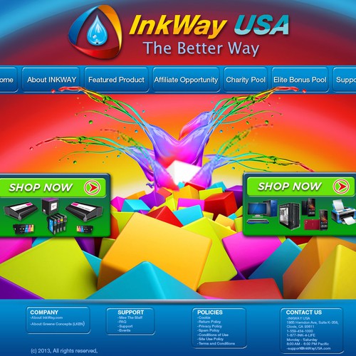 website design for INKWAY.COM