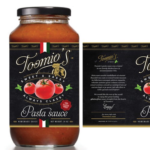 Toomio's Pasta Sauce Homemade sauce from our home to your home 