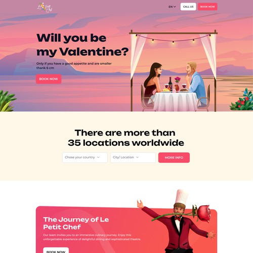 Valentine Landing Page