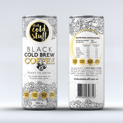 Black Cold Brew Coffee