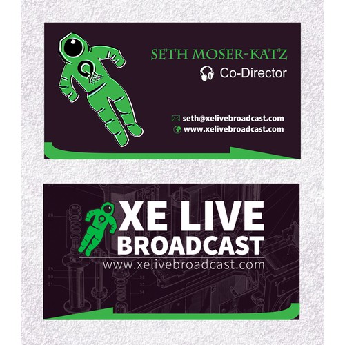 Live Streaming business card design
