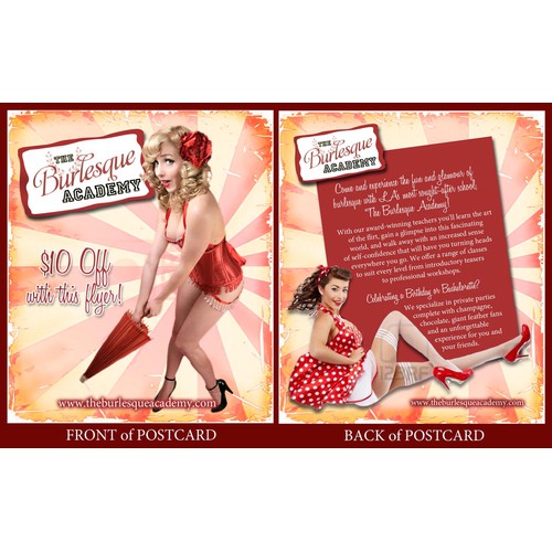 Burlesque Academy Postcard