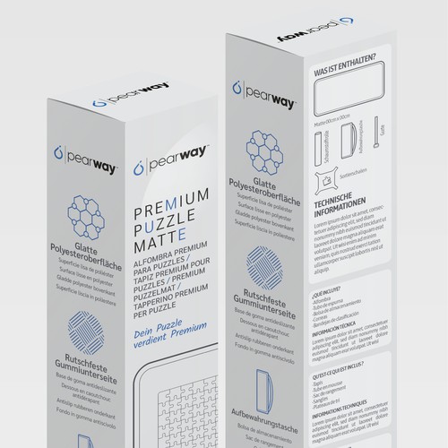 Packaging for premium puzzle mat