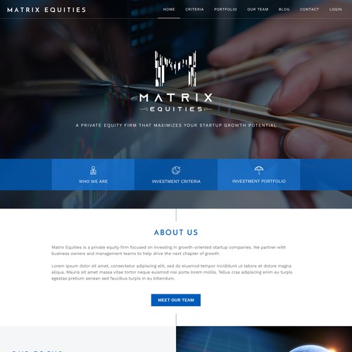 Private Equity Firm Web Design