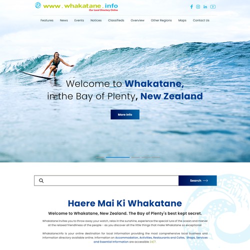 A homepage for Whakatane