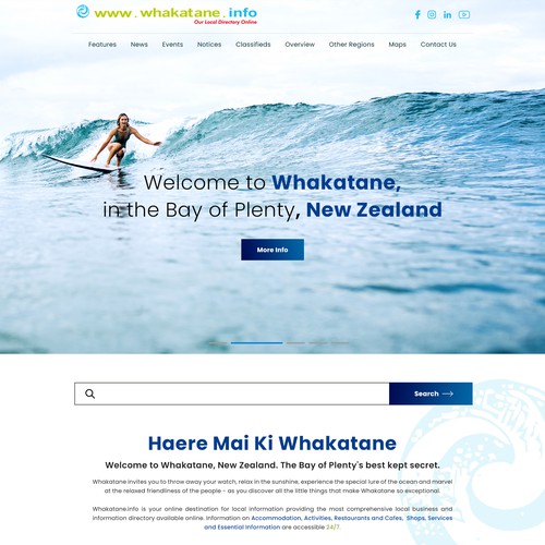 A homepage for Whakatane