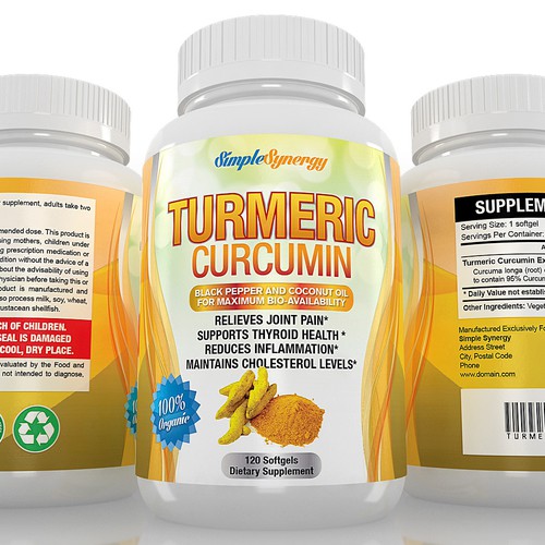 Turmeric Curcumin Label