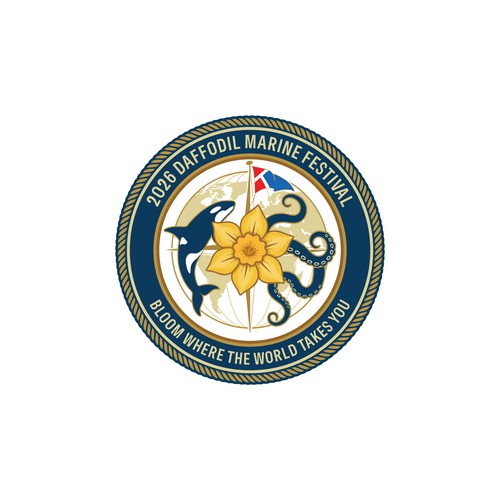 Elegant Nautical Logo for the 2026 Daffodil Marine Festival