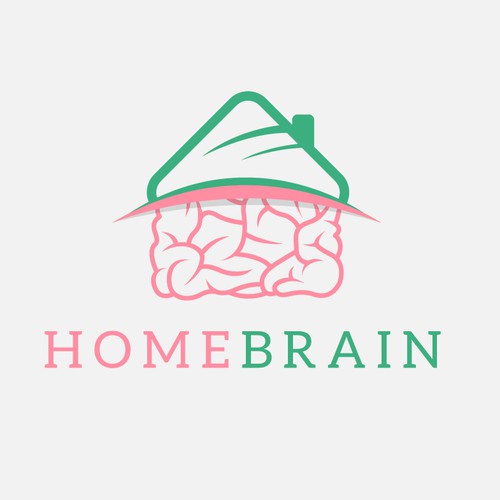 HomeBrain - High-end Logo for Home Owners