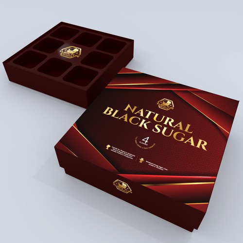 Black Sugar Packaging Box
